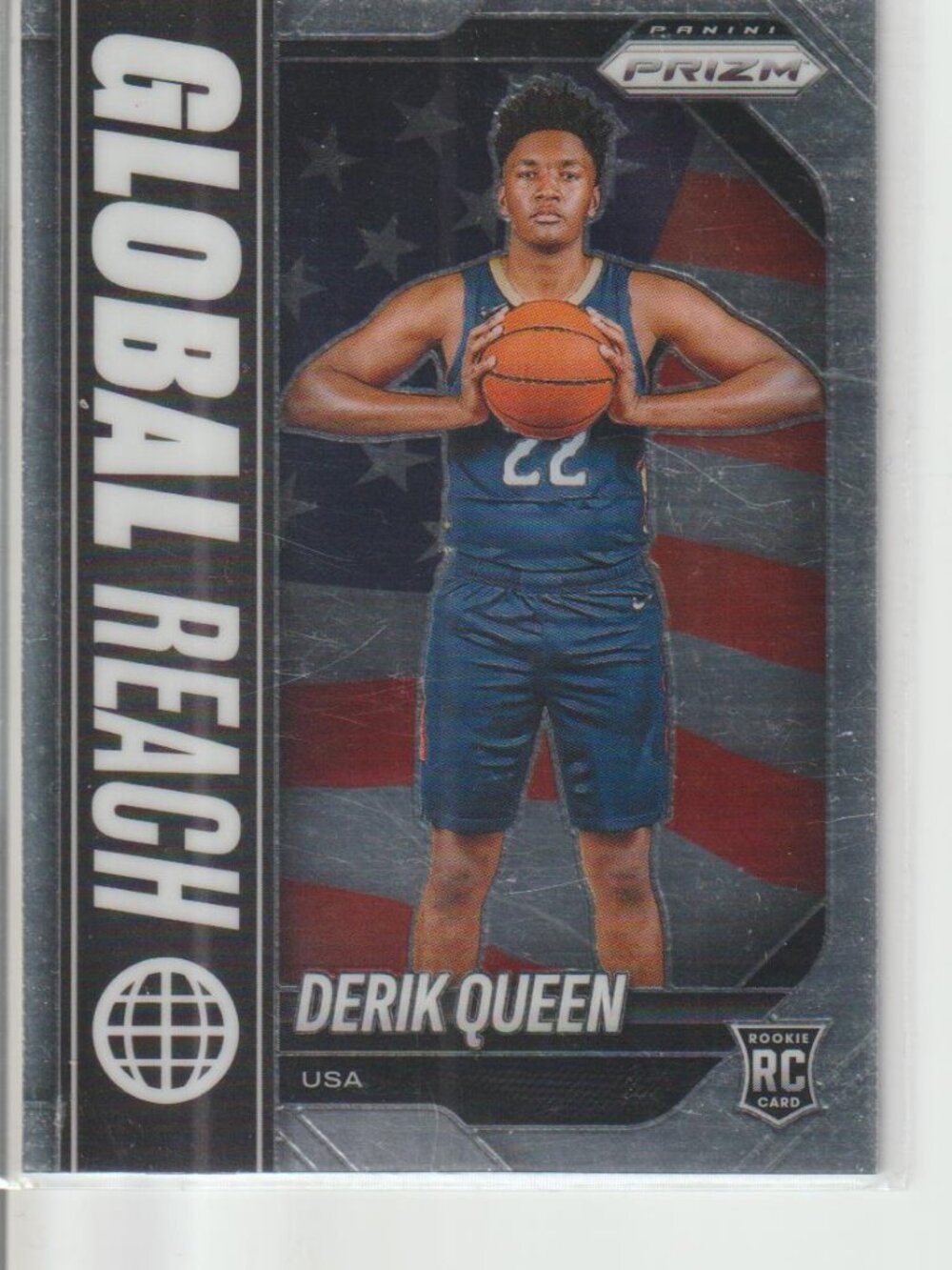 Derik Queen 2025-26 Panini Prizm Global Reach RC Rookie New Orleans #24